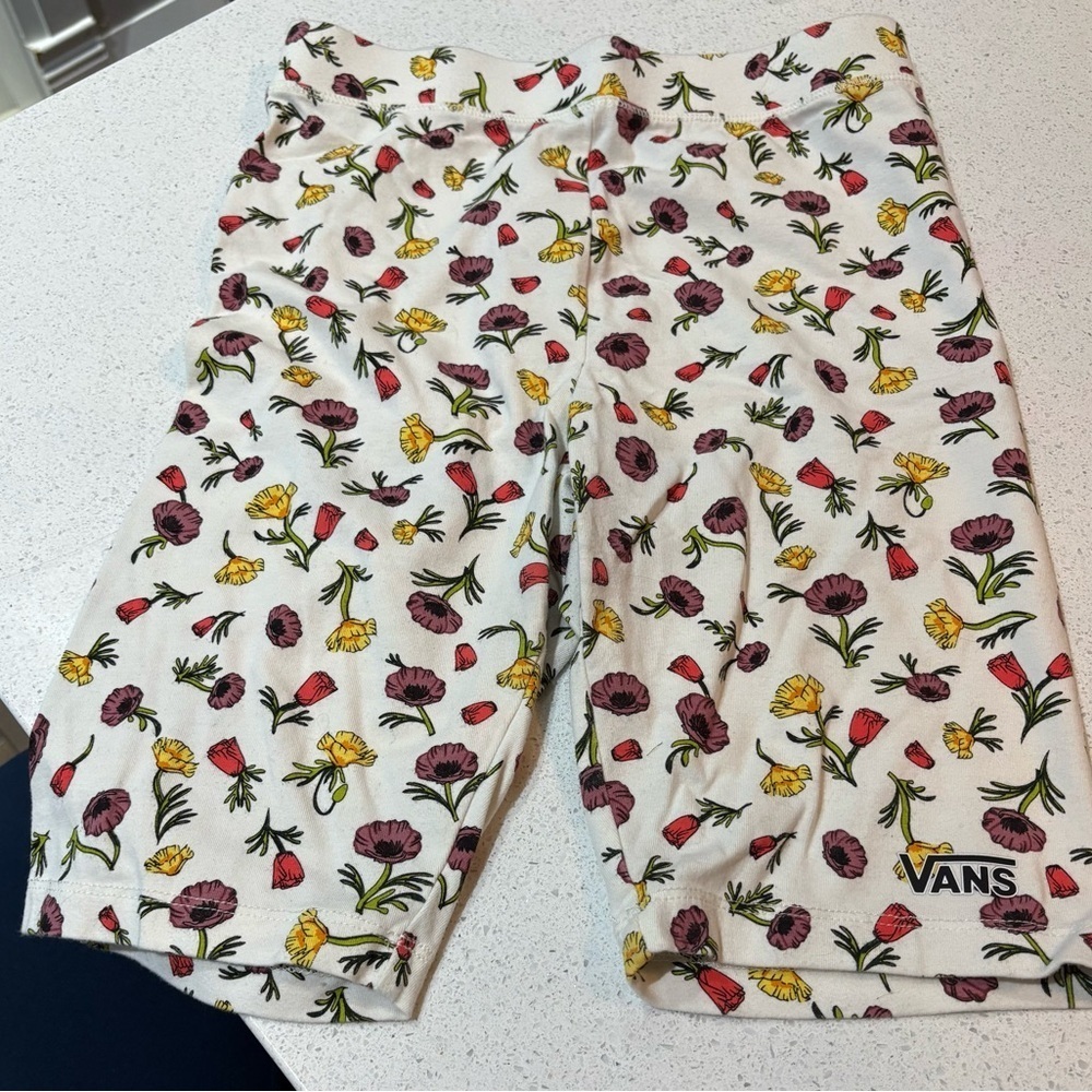 Vans Floral Print Shorts - ladies size xs